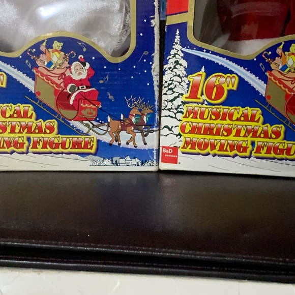 Vintage 16” Mr & Ms Claus by B&D Musical Moving Figures in Oem Boxes - Picture 3 of 13